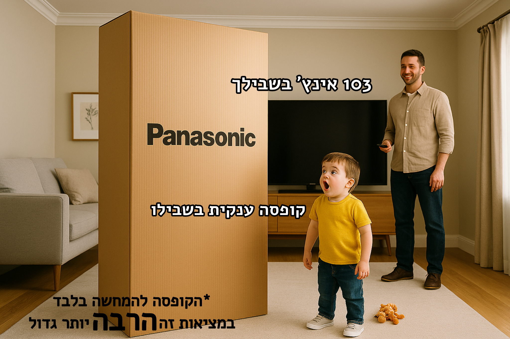 מודעה ראשונה - הקופסה להמחשה בלבד
